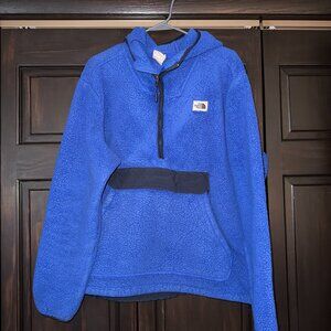 The North Face Mens Fleece Sweatshirt Jacket XL Blue
